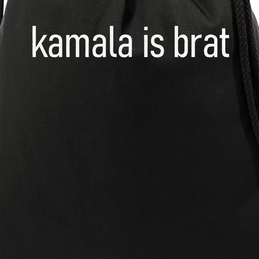 Kamala Is Brat Lime Green Brat Drawstring Bag