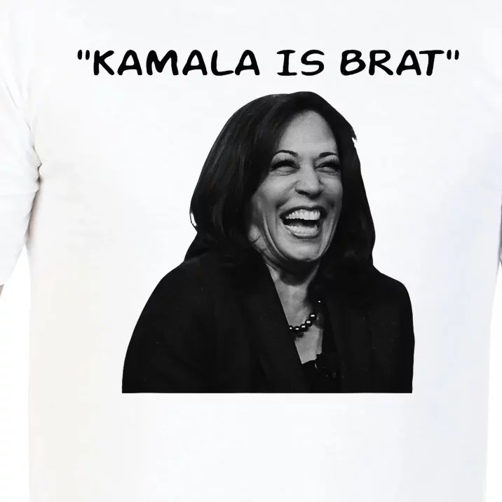 Kamala Is Brat Funny Usa Humor Meme Green Text Comfort Colors T-Shirt