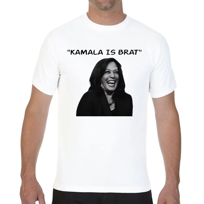 Kamala Is Brat Funny Usa Humor Meme Green Text Comfort Colors T-Shirt