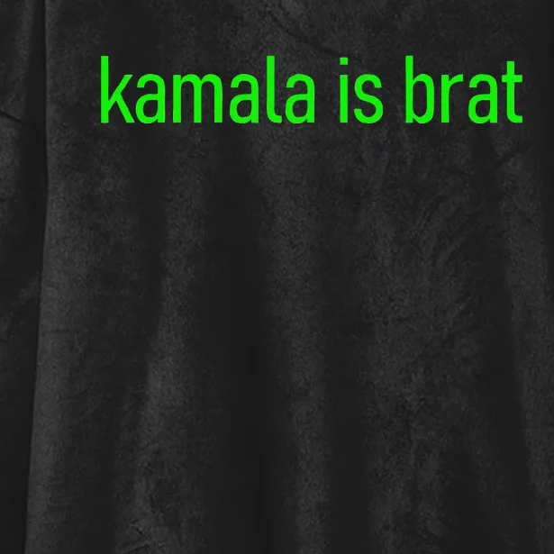 Kamala Is Brat Meme Hooded Wearable Blanket