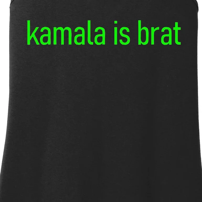 Kamala Is Brat Meme Ladies Essential Tank