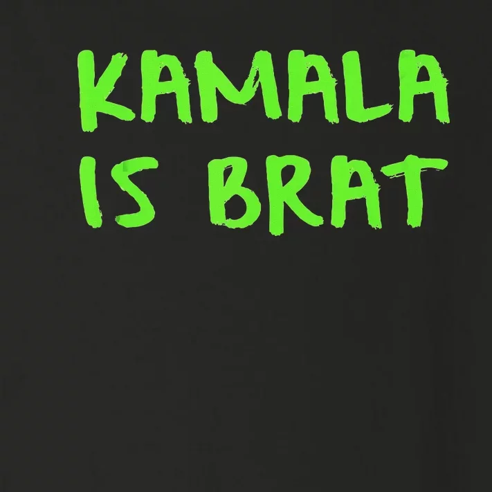 Kamala Is Brat Toddler Long Sleeve Shirt