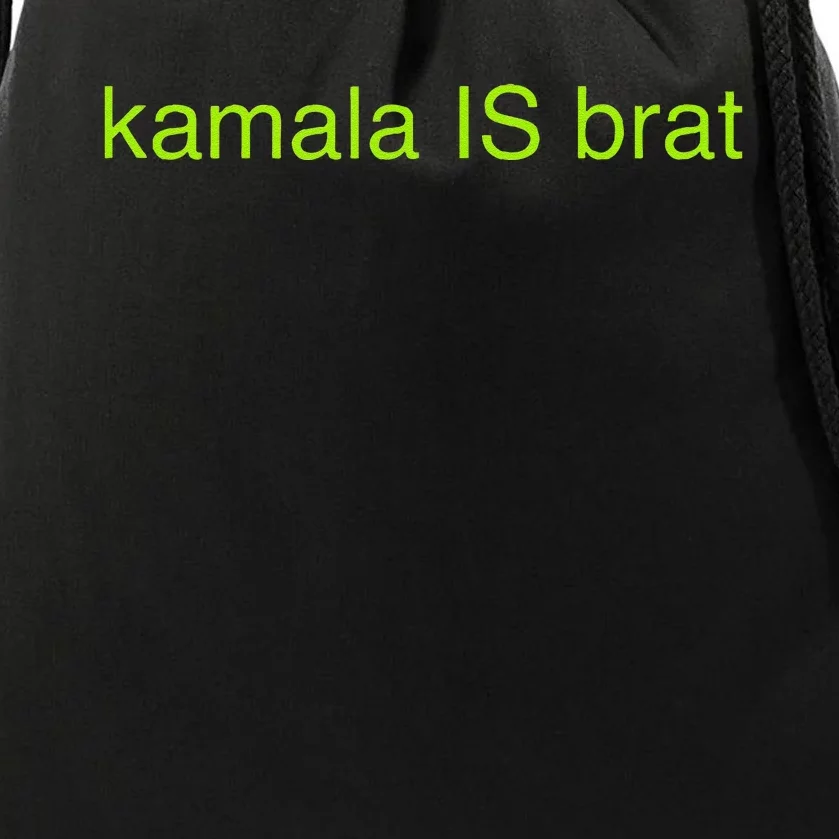 Kamala Is Brat Funny Pop Culture Ie Usa President 2024 Drawstring Bag