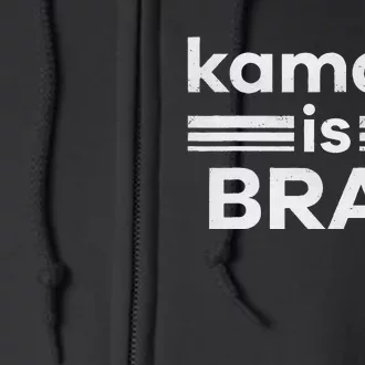 Kamala Is Brat Full Zip Hoodie