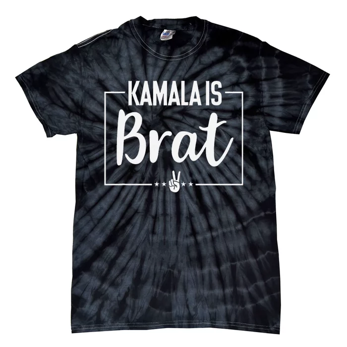 Kamala Is Brat Kamala Is Brat 2024 Kamala Is Brat Tie-Dye T-Shirt