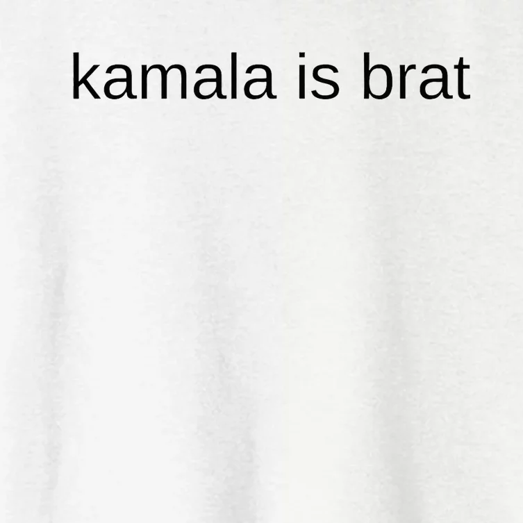 Kamala Is Brat Women's Crop Top Tee