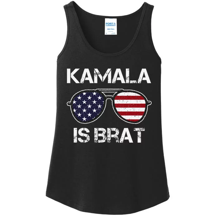 Kamala Is Brat Ladies Essential Tank