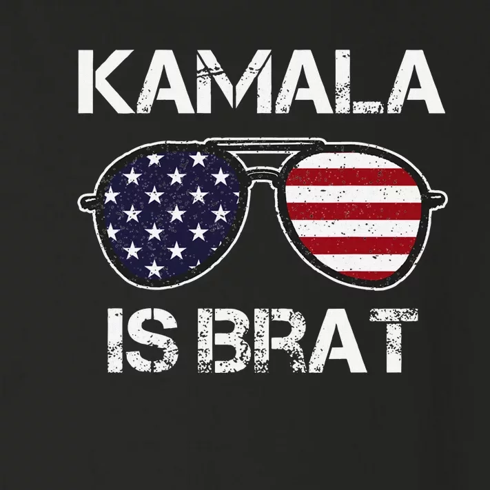 Kamala Is Brat Toddler Long Sleeve Shirt