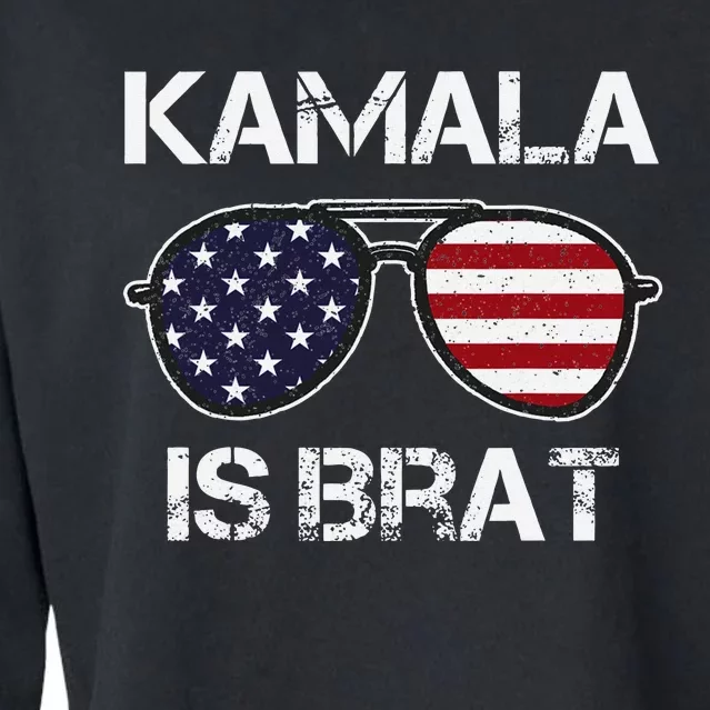 Kamala Is Brat Cropped Pullover Crew