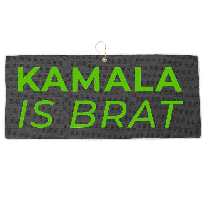 Kamala Is Brat Large Microfiber Waffle Golf Towel