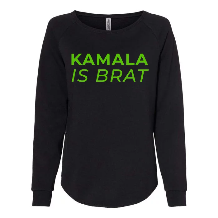 Kamala Is Brat Womens California Wash Sweatshirt