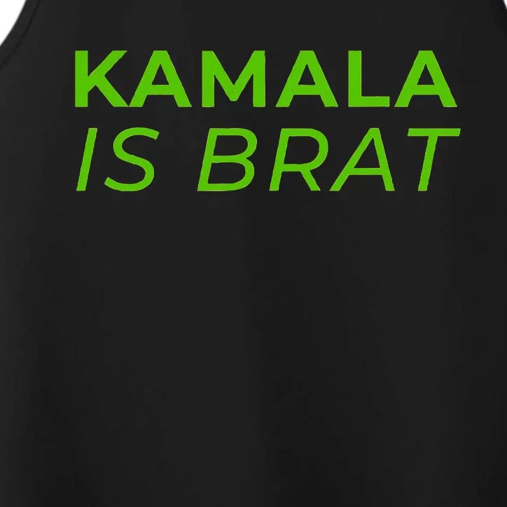 Kamala Is Brat Performance Tank