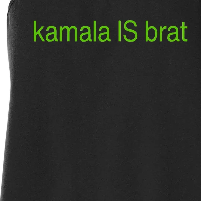 Kamala Is Brat Women's Racerback Tank