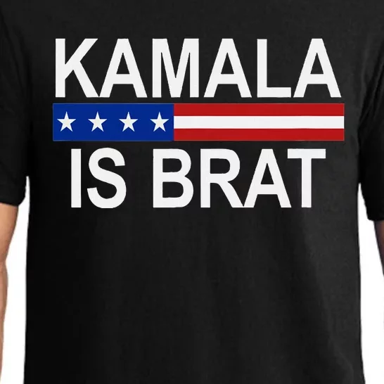 Kamala Is Brat Usa Flag Pajama Set