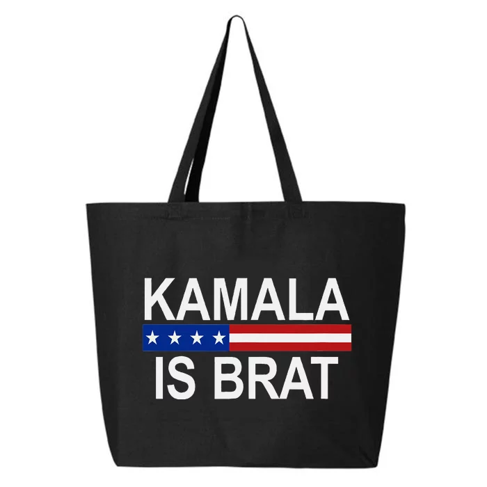 Kamala Is Brat Usa Flag 25L Jumbo Tote