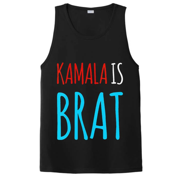 Kamala Is Brat Performance Tank