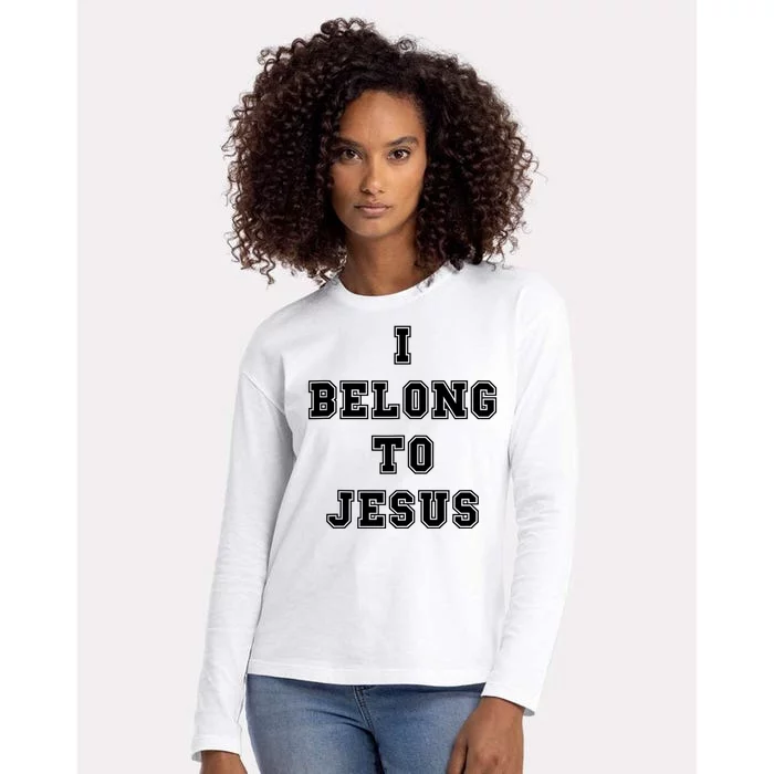 Kaka I Belong To Jesus Womens Cotton Relaxed Long Sleeve T-Shirt