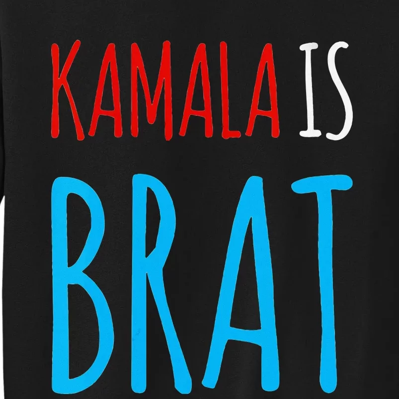 Kamala Is Brat V Neck Tall Sweatshirt