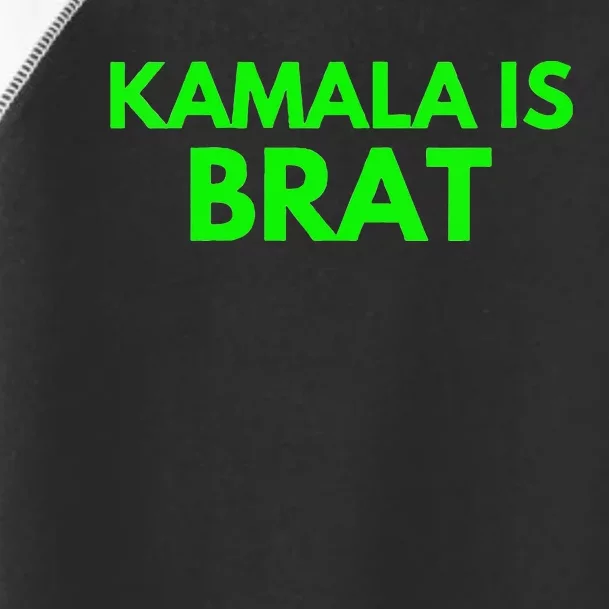 Kamala Is Brat V Neck Toddler Fine Jersey T-Shirt