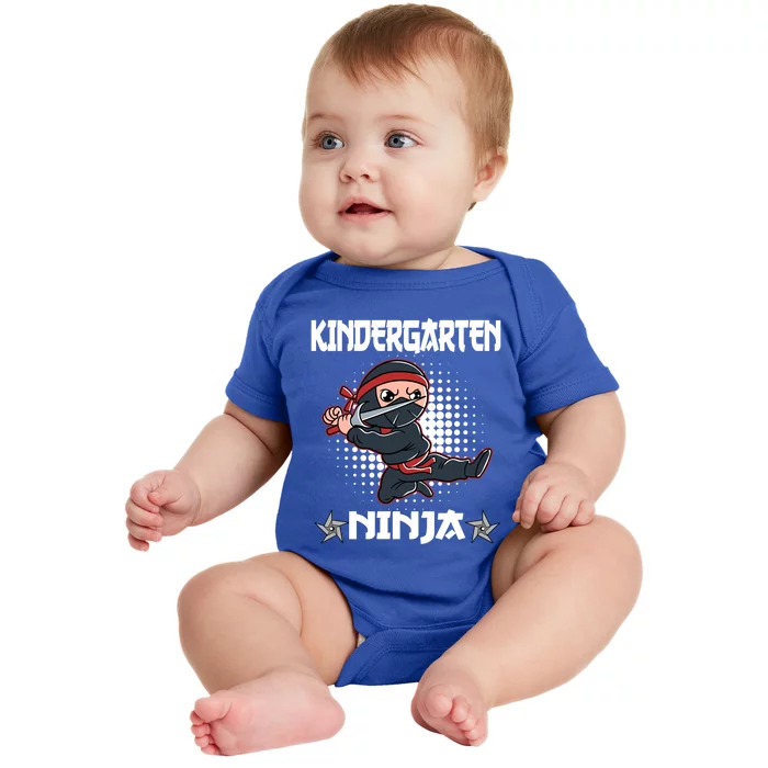 Kindergarten I Come Ninja Fighter Kindergarten Cool Gift Baby Bodysuit