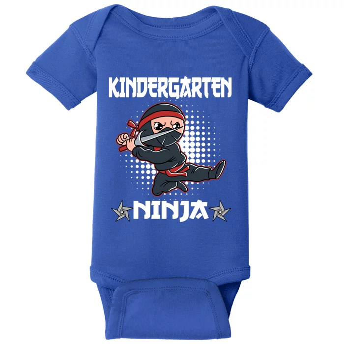 Kindergarten I Come Ninja Fighter Kindergarten Cool Gift Baby Bodysuit