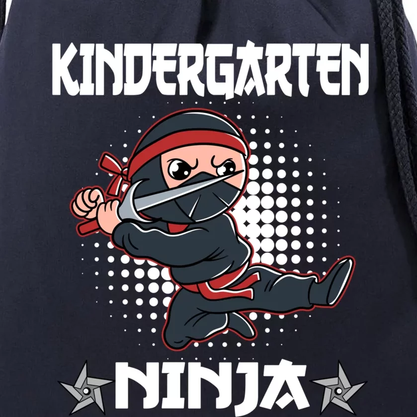 Kindergarten I Come Ninja Fighter Kindergarten Cool Gift Drawstring Bag