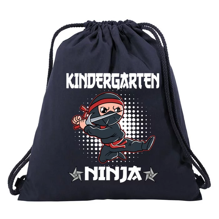 Kindergarten I Come Ninja Fighter Kindergarten Cool Gift Drawstring Bag