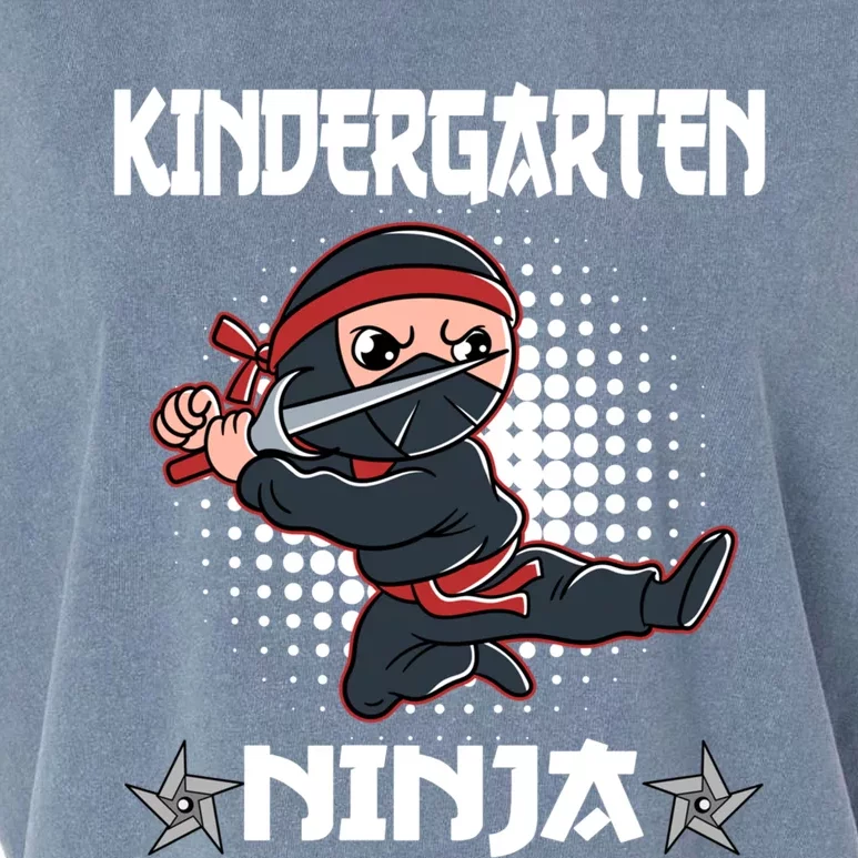 Kindergarten I Come Ninja Fighter Kindergarten Gift Garment-Dyed Women's Muscle Tee