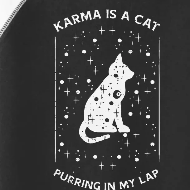 Karma Is Cat Music Funny Celestial Pet Girls Kids Toddler Fine Jersey T-Shirt