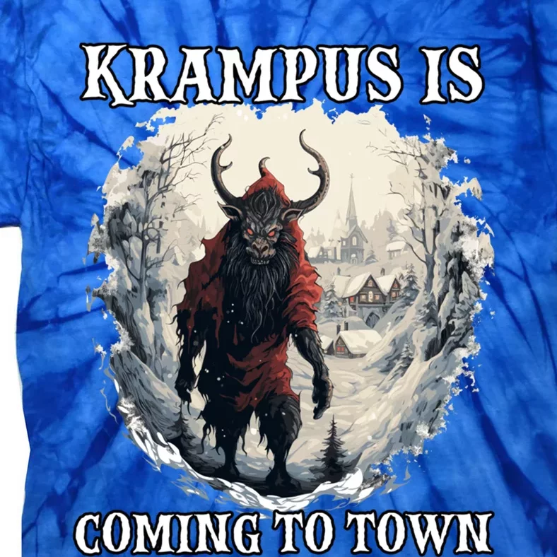 Krampus Is Coming Kramperl Krampus Costume Santa Claus Gift Tie-Dye T-Shirt