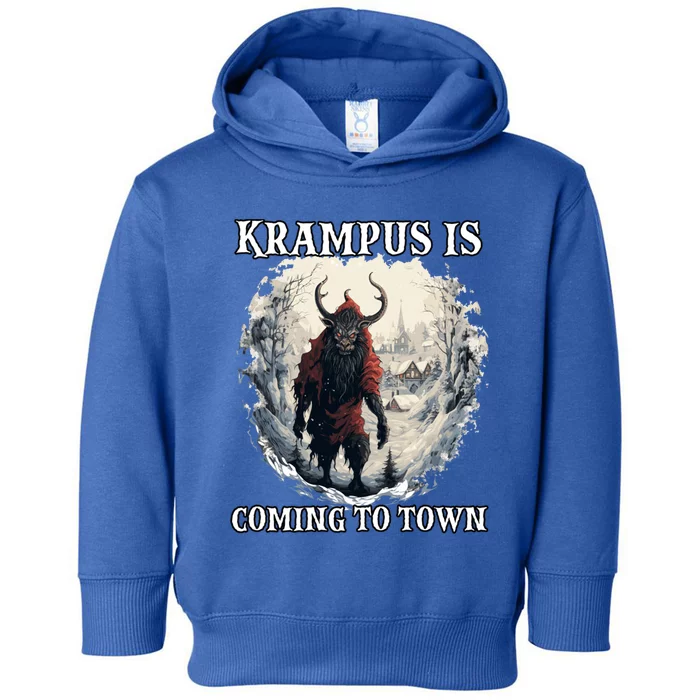 Krampus Is Coming Kramperl Krampus Costume Santa Claus Gift Toddler Hoodie