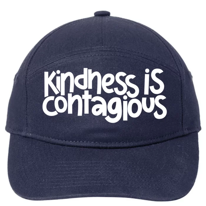 Kindness Is Contagious Anti Bullying Orange Unity Day Meaningful Gift 7-Panel Snapback Hat