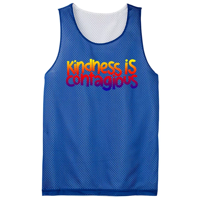 Kindness Is Contagious Anti Bullying Week Unity Day Cool Gift Mesh Reversible Basketball Jersey Tank