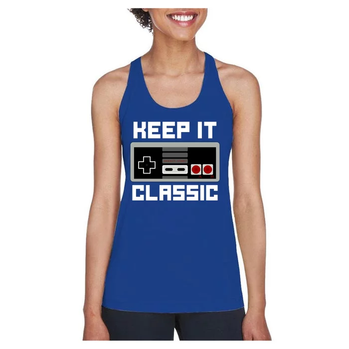 Keep It Classic Retro Gamer Women's Racerback Tank