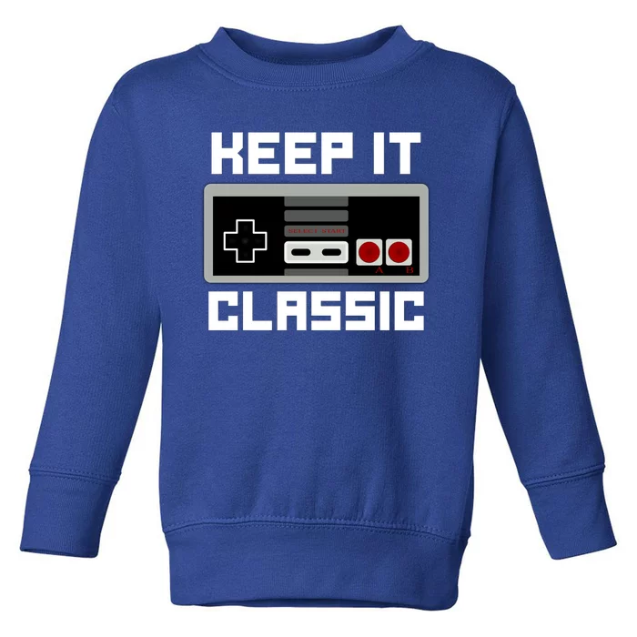 Keep It Classic Retro Gamer Toddler Sweatshirt