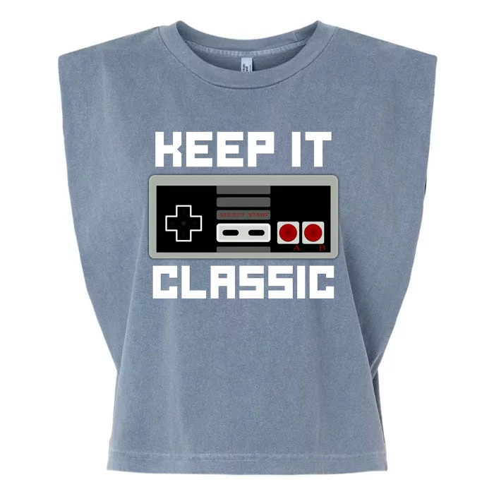 Keep It Classic Retro Gamer Garment-Dyed Women's Muscle Tee