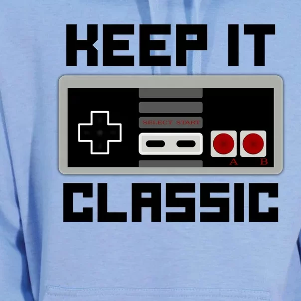 Keep It Classic Retro Gamer Unisex Surf Hoodie