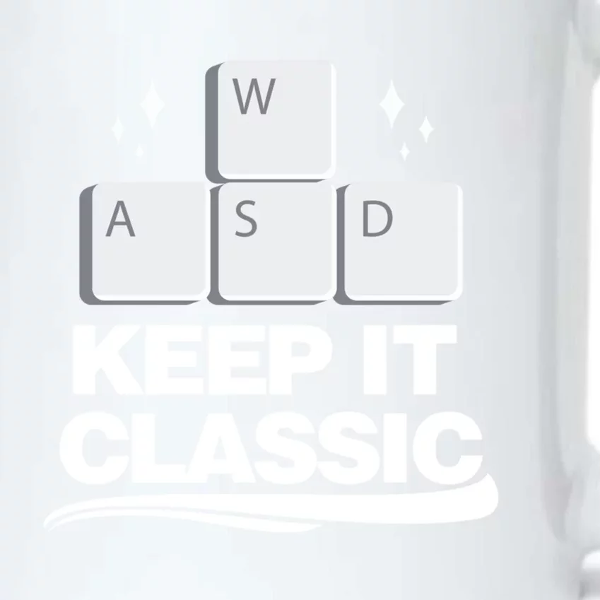 Keep It Classic Video Games Wasd Control Gift Black Color Changing Mug