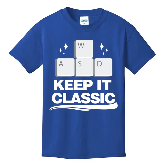 Keep It Classic Video Games Wasd Control Gift Kids T-Shirt