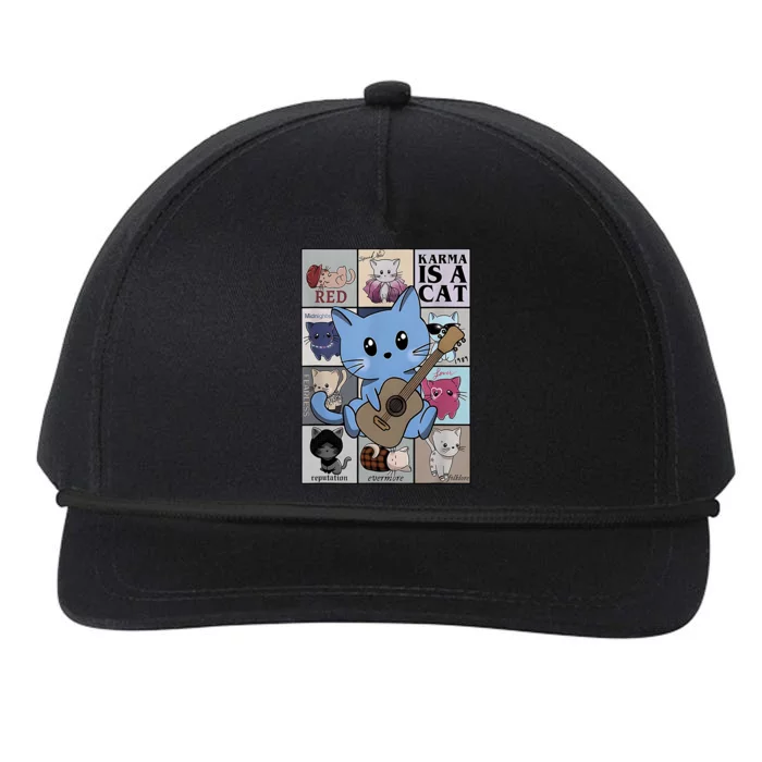 Karma Is Cat Album Snapback Five-Panel Rope Hat