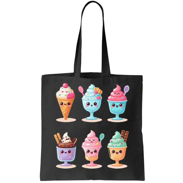 Kawaii Ice Cream Frozen Yogurt Lover Anime Tote Bag