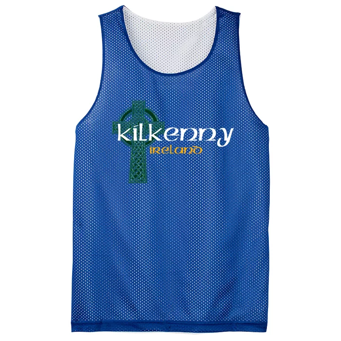 Kilkenny Ireland County Celtic Gaelic Football And Hurling Funny Gift Mesh Reversible Basketball Jersey Tank