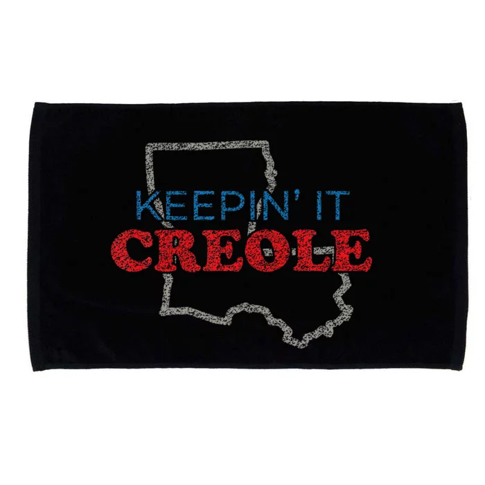 Keepin It Creole Design With Louisiana Graphic Microfiber Hand Towel