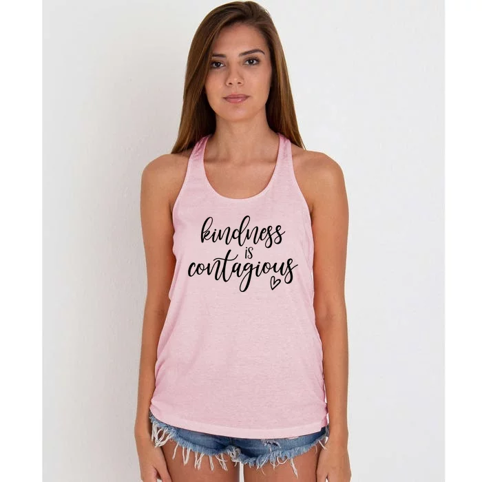 Kindness Is Contagious Women's Knotted Racerback Tank