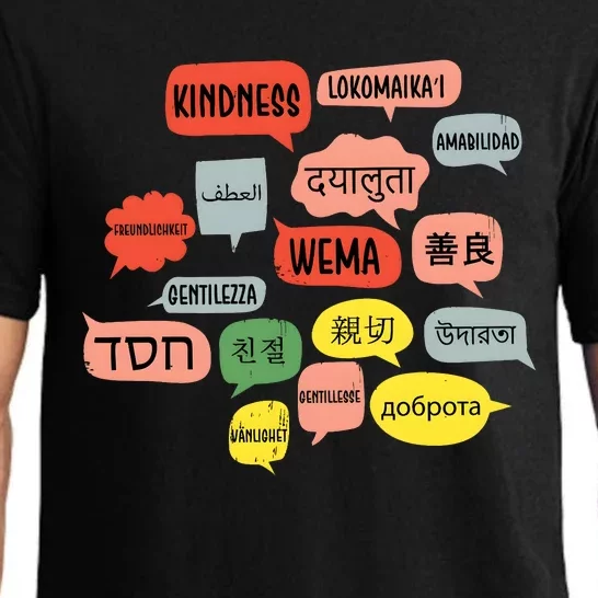 Kindness In Different Languages Pajama Set