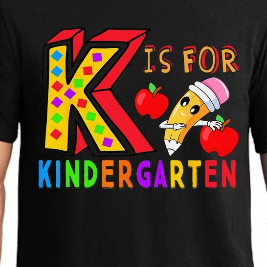 K Is For Kindergarten Student Teacher First Day Of School Pajama Set