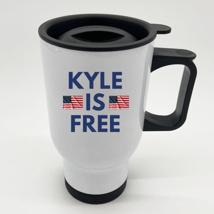 Kyle Is Free USA Front & Back Stainless Steel Travel Mug