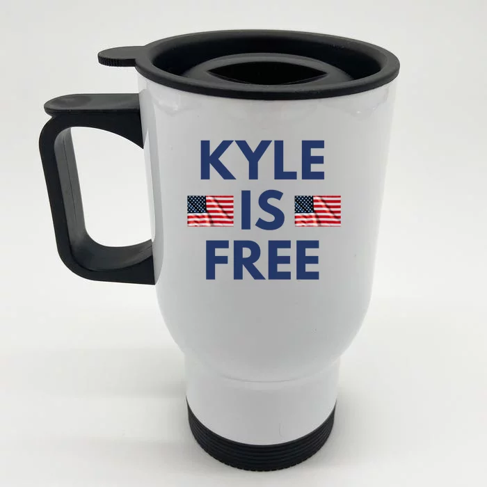 Kyle Is Free USA Front & Back Stainless Steel Travel Mug