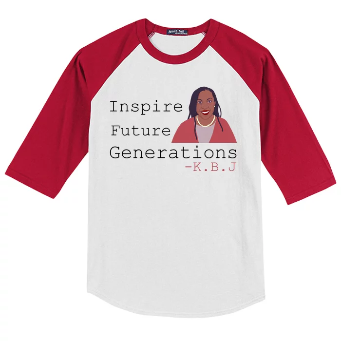 KBJ Inspire Future Generations Quote Kids Colorblock Raglan Jersey