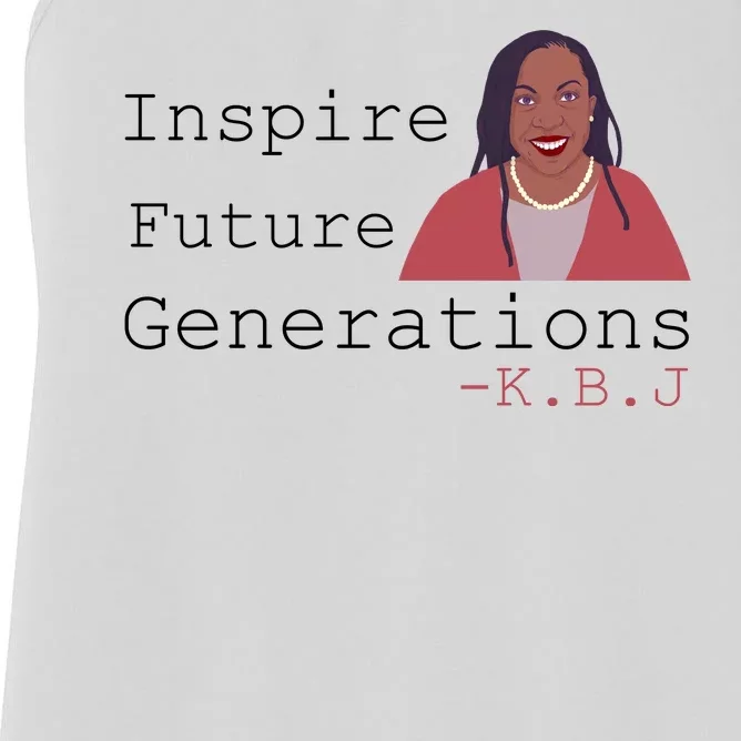 KBJ Inspire Future Generations Quote Women's Racerback Tank